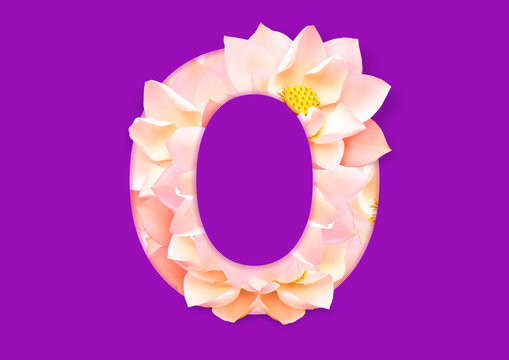 flower in letter
