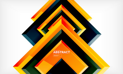 Square geometrical background