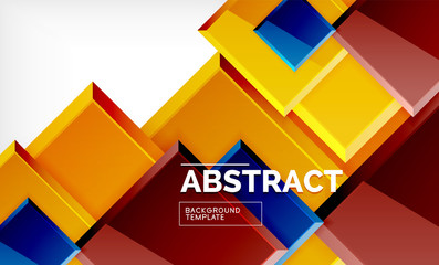 Square geometric background