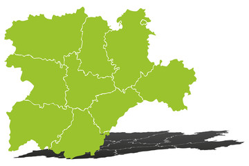 Mapa verde de Castilla y León. © Gabrieuskal