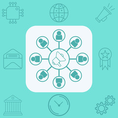 Affiliate vector icon sign symbol