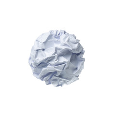 Crumpled paper ball