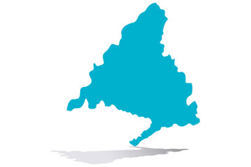 Mapa azul de Madrid. © Gabrieuskal