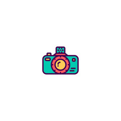 Photo Camera icon design. Photography and video icon vector design