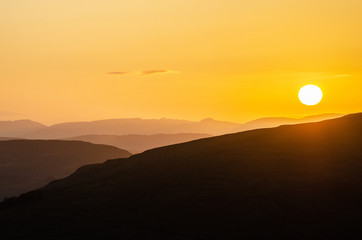 Obraz premium Campsie Fells March Sunset 014