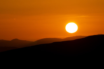 Fototapeta premium Campsie Fells March Sunset 009