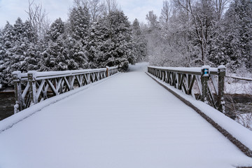 bridge in winter