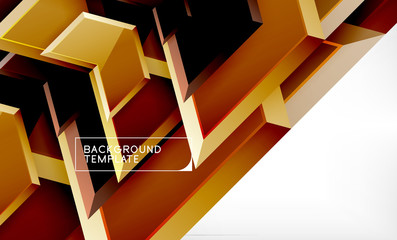 Arrow geometrical abstract background, directional wallpaper concept