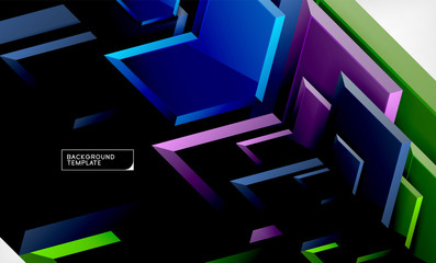 Shiny glossy arrows background, clean modern geometric design, futuristic composition