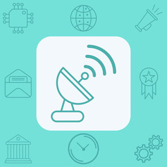 Antenna vector icon sign symbol