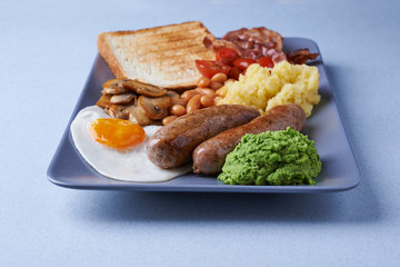 the traditional english breakfast.