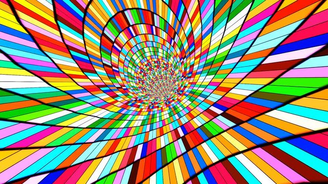 Crazy Psychedelic Vortex Full with Colors