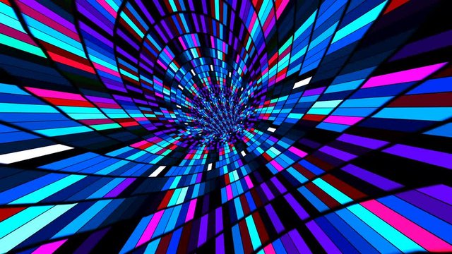 Digital Vortex Full with Colors and Lights
