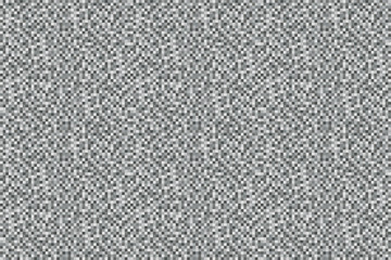 Gray Pixel Background. Abstract Square Mosaic. Noise Texture. Geometric Style. Seamless Pattern. Vector Illustration