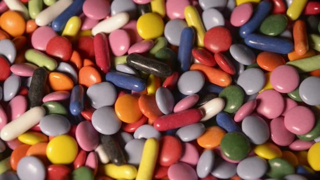 Assorted colorful juicy gummy candies