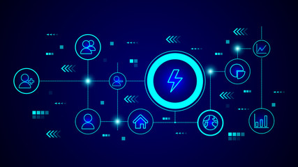 lightning icon. From web set