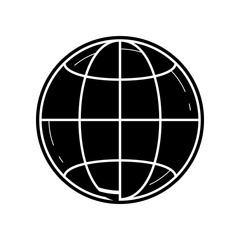 planet Earth icon. Element of Media tool for mobile concept and web apps icon. Glyph, flat icon for website design and development, app development