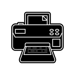 Printer icon. Element of Media tool for mobile concept and web apps icon. Glyph, flat icon for website design and development, app development