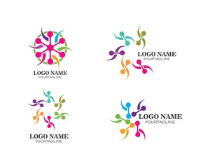 Adoption,community and social care Logo template vector