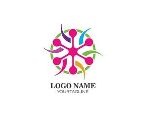 Adoption,community and social care Logo template vector