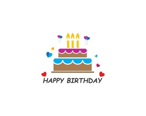 Cake logo vector ilustration