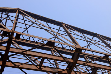 An old steel frame bridge
