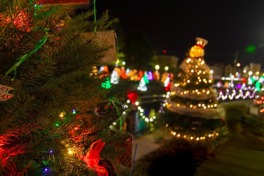 Christmas Dispay at Comstock Park in Adrian, Michigan