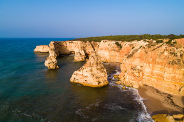 Praia da Marinha, Lagoa, Algarve, Portugal, Europe - Aerial View at Dsuk - 258827563