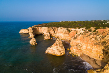 Praia da Marinha, Lagoa, Algarve, Portugal, Europe - Aerial View at Dsuk - 258827591
