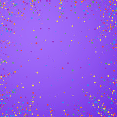 Festive confetti. Celebration stars. Rainbow confe