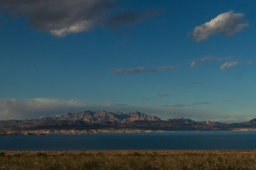 Lake Mead National Recreation Area with River Mountains in background