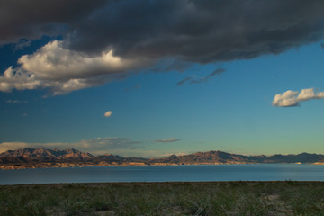 Lake Mead National Recreation Area with River Mountains in background