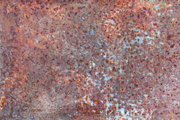 Rusty iron texture background for mockup or design pattern in construction, food or industrial flat layer of the concept sample