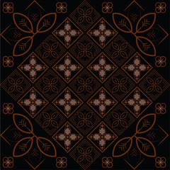 Batik Pattern: Indonesian Diagonal Elegan Batik Pattern used for cloth, wallpaper, scarf and any other textile industries