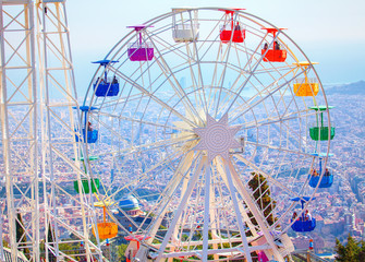 Ferris wheel on Tibidabo in Catalunya