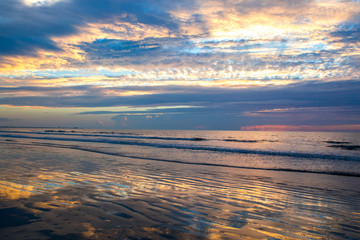 Beautiful Florida sunrise in Cape Canaveral on the Atlantic Ocean