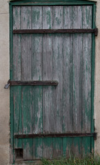 Hintergrund Grüne Holztür