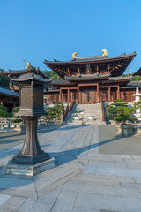 Chinese Temple - Chi Lin Nunnery in Hong Kong.