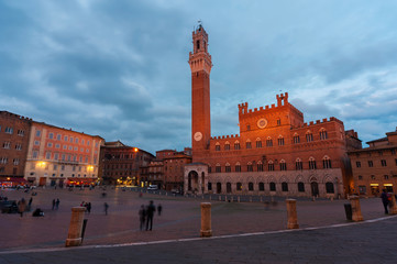 Obraz premium Historical landmark city Siena, Tuscany, Italy