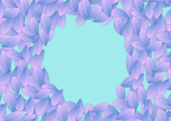 Neon surreal minimal leaves abstract background