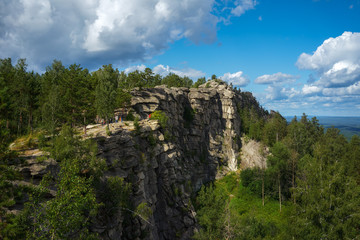 Fototapeta na wymiar mountain Sheehan in the Chelyabinsk region