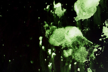 green Abstract texture on black background
