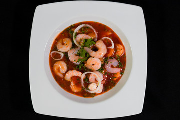 soup with meat and vegetables