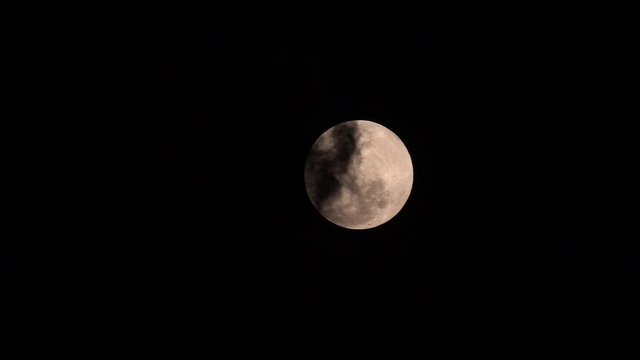 Super Full Moon February 19 2019, 4K
