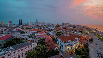 Obraz premium Cartagena colombia aereal view