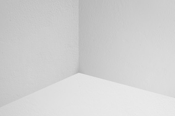 empty room with concrete wall and floor backgrounds, use for display product