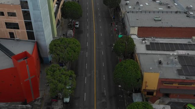 Drone video Skid Row LA