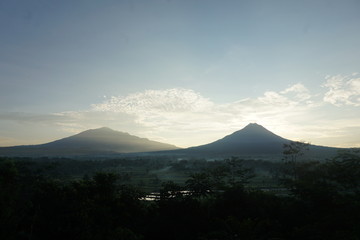 landscape of the sunrise