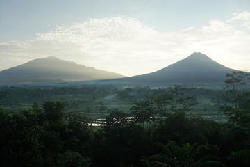 landscape of the sunrise