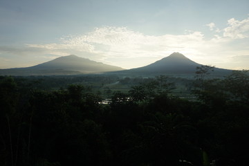 landscape of the sunrise